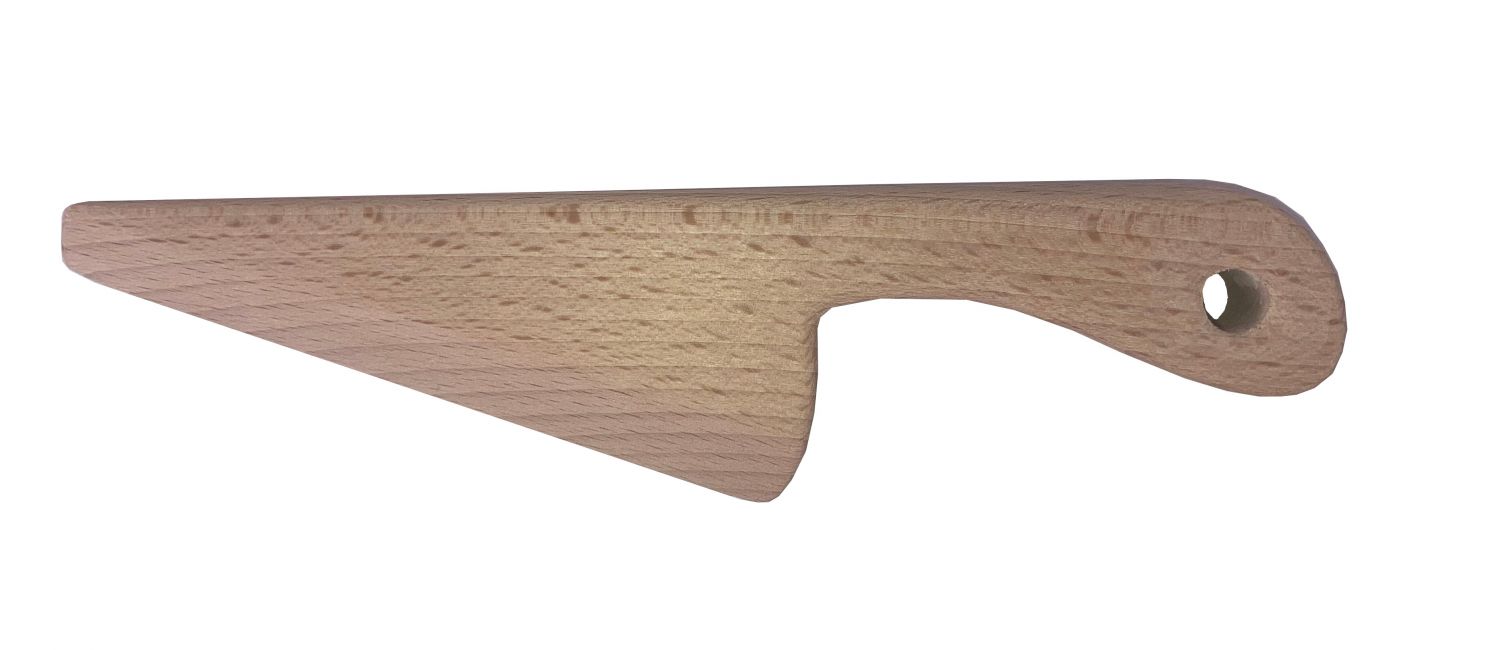 Cuchillo y tabla de cortar de madera de haya para niños