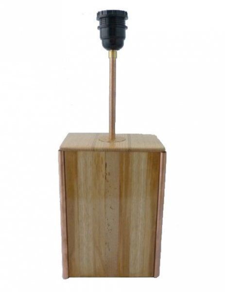 Lampara de Mesa 63 Cm, Madera noble : Castaño, Roble, Nogal