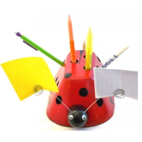 Perchero y portal&aacute;pices Mariquita y hoja