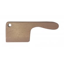 Cuchillo y tabla de cortar de madera de haya para niños