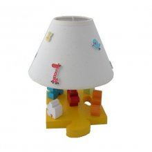 Lámpara de mesilla infantil 'El puzzle' H 30 Cm