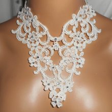 Conjunto Collar Ceremonial con motivo arabesco y flores con cristal Swarovski