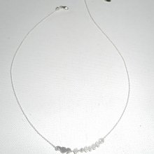 Collar gargantilla de plata 925 con caballito de mar pequeño y cuentas de cristal