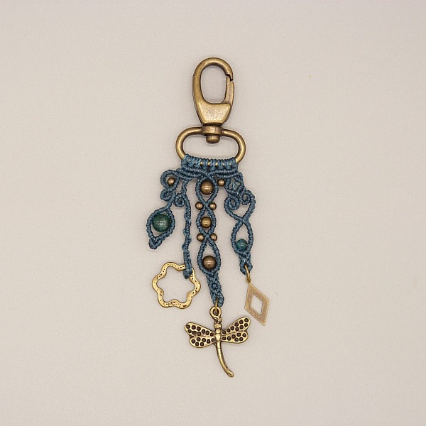 Bolso joya con llavero mosquet&oacute;n pieza &uacute;nica