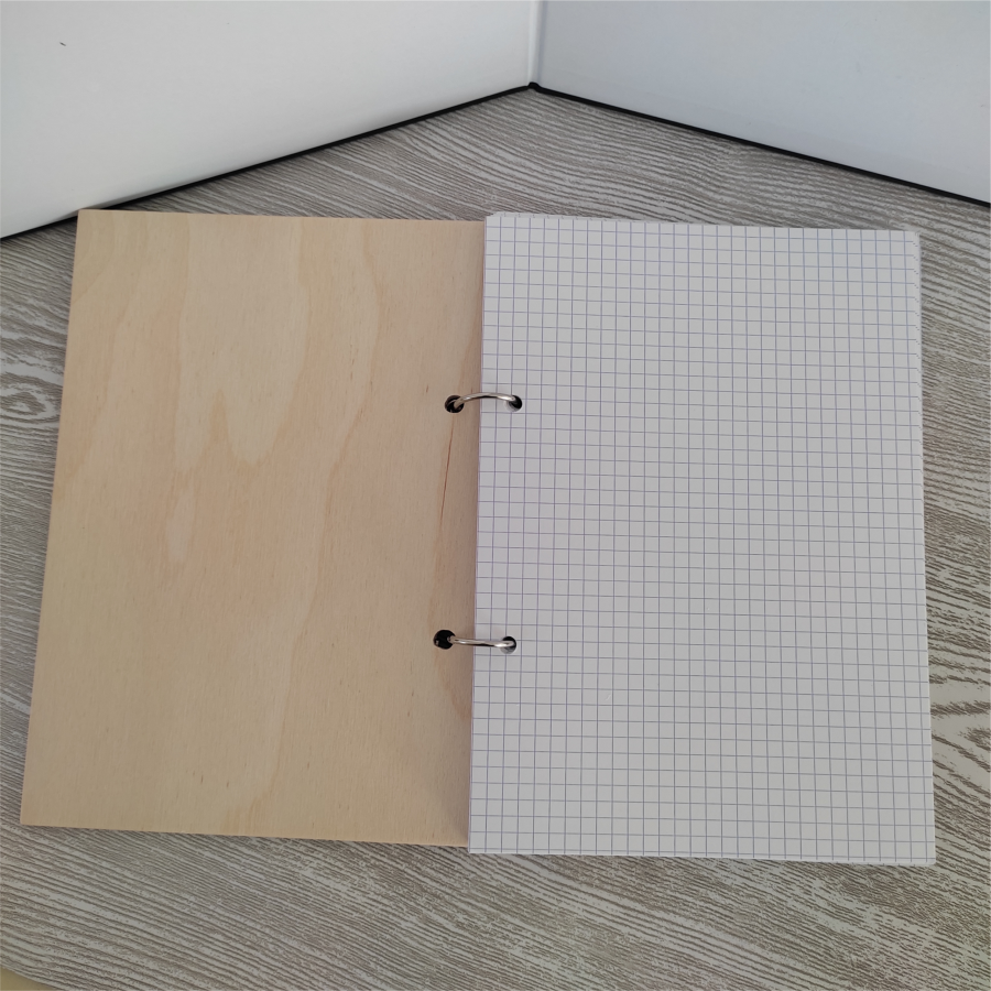 Cuaderno íntimo, tapa de madera pirograbada (hecho a mano), personalizable