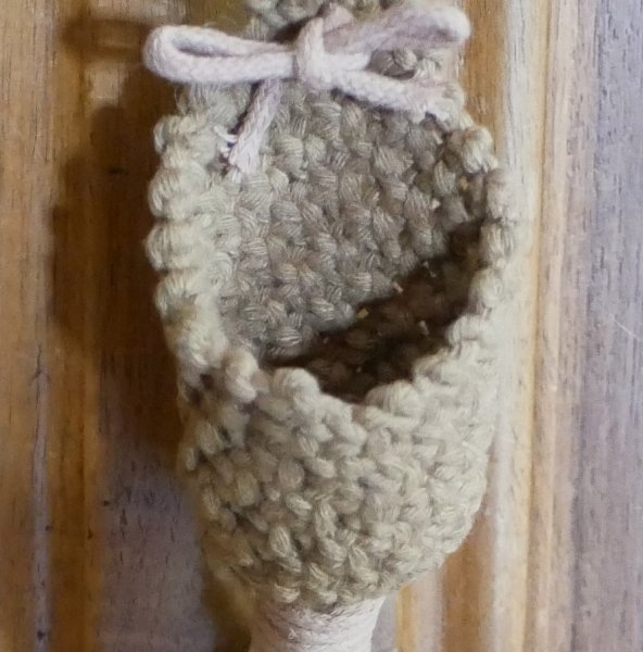 Pot en macram&eacute; &agrave; suspendre d&eacute;coration maison au naturel  