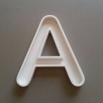 Letra hueca de PVC blanco ARIAL ROUNDED