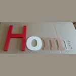 Letra mural decorativa HOME