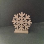 Soporte de madera para decorar SNOWFLAKE