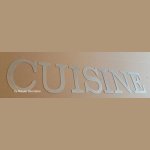 Letras decorativas de zinc COCINA 18 cm