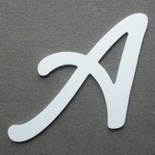 Letra de plástico PVC LOMBRIZ