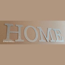 Letra decorativa de zinc HOME 20 cm