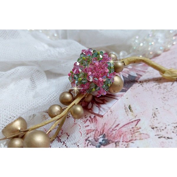 Anillo Miss Lady con facetas y espirales de cristal Swarovski