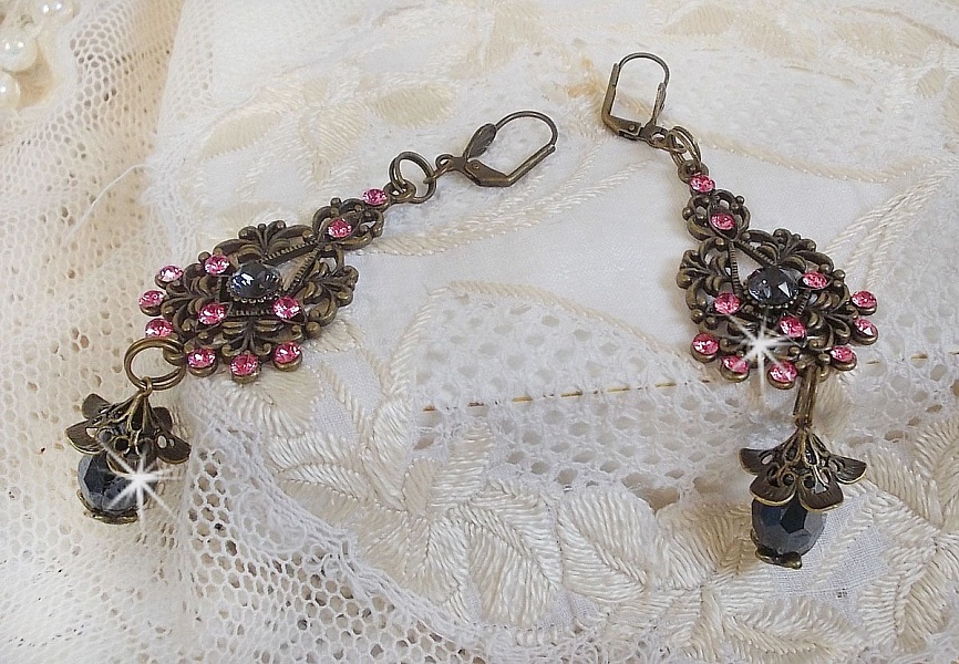 Colecci&oacute;n BO Irresistible Love con cristales de Swarovski montados en portavelas de filigrana de bronce