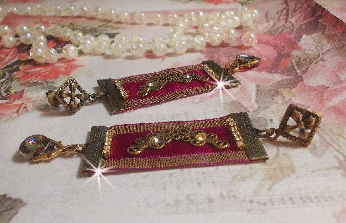 BO Arabesco Vintage creado con trenzas bordelesas, cristales de Swarovski y preciosos accesorios 