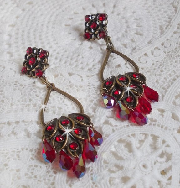 Colecci&oacute;n BO Irresistible Ruby montada en portavelas con cristales de Swarovski