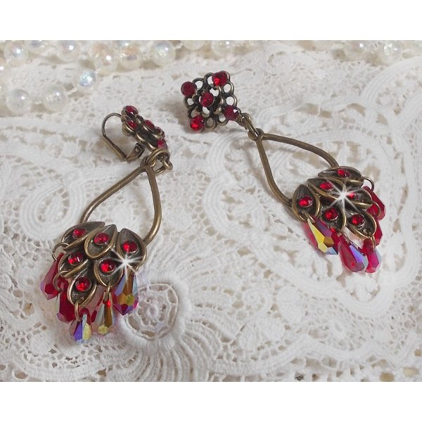 Colecci&oacute;n BO Irresistible Ruby montada en portavelas con cristales de Swarovski