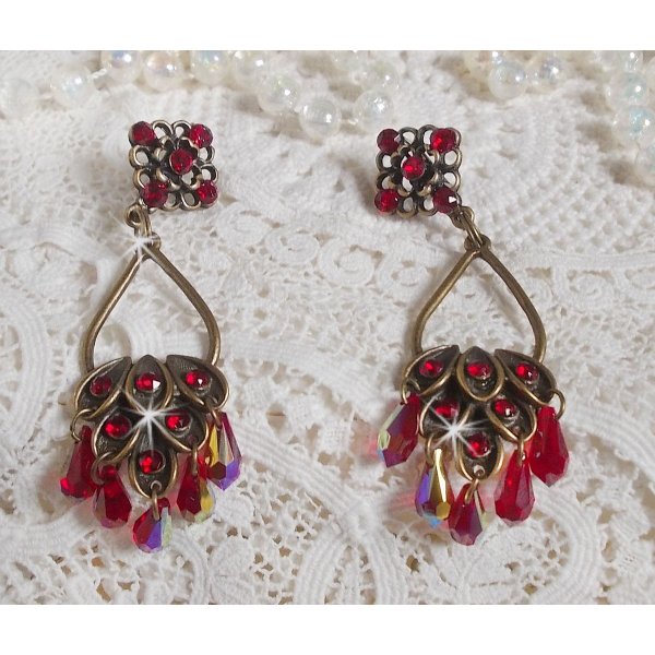 Colecci&oacute;n BO Irresistible Ruby montada en portavelas con cristales de Swarovski