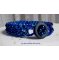 Pulsera Night Blue con cuentas de cristal nacarado y facetas