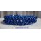 Pulsera Night Blue con cuentas de cristal nacarado y facetas