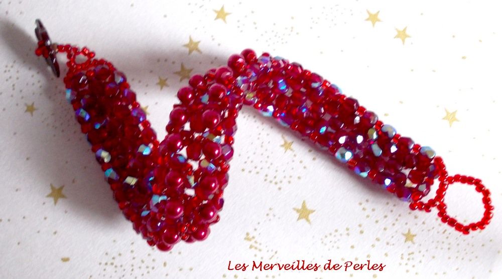 Pulsera de perlas Myrella con facetas y perlas