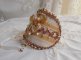 Pulsera brazalete Reflets de Rosée bordada con perlas, cristales de Swarovski, cuentas de rocalla y encaje antiguo