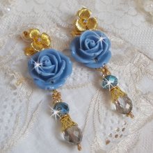 Barbudos Bell'issim Rosa Azul creados con Cristales Swarovski y Cristal de Bohemia