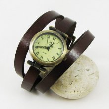 Reloj pulsera de piel 3 vueltas personalizable