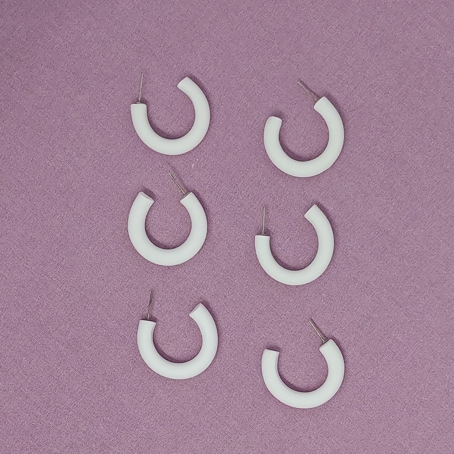 Cr&eacute;oles blanches mat et unies