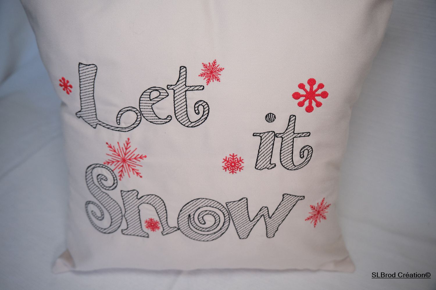 Funda de cojín Let it snow