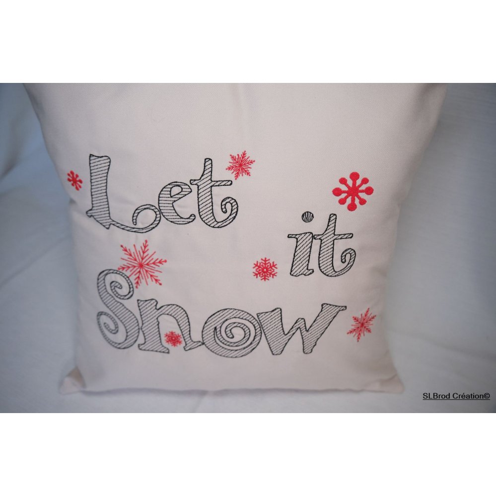 Funda de cojín Let it snow