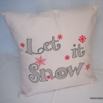 Funda de cojín Let it snow