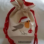 Pequeña bolsa de Navidad Rouge gorge