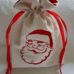 Carita de Papá Noel Bolsa de Navidad