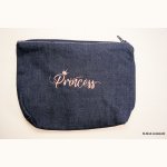 Trousse en Jeanbrodée 'princess'