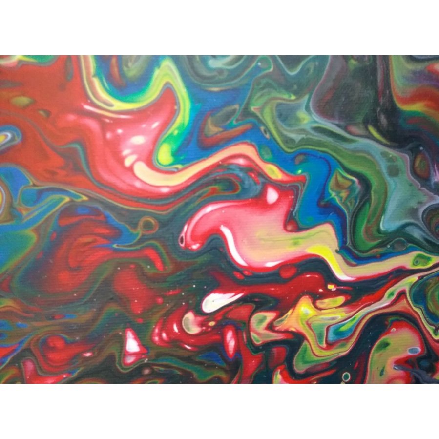 Peinture abstraite - Bubble Gum