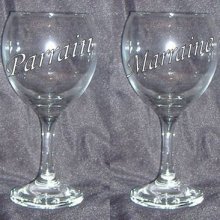 Verre à vin format 1 Parrain ou Marraine