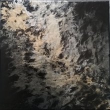 Peinture abstraite - D'or et d'argent